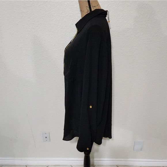 Michael Kors black zippered gauzy flowy plus size 3X new!!! - Picture 3 of 6